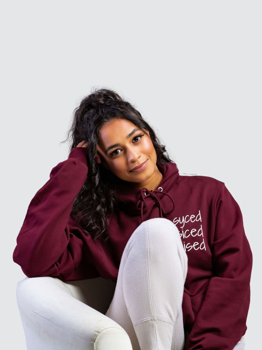 Syced Siced Cised Champion® Hoodie | Maroon