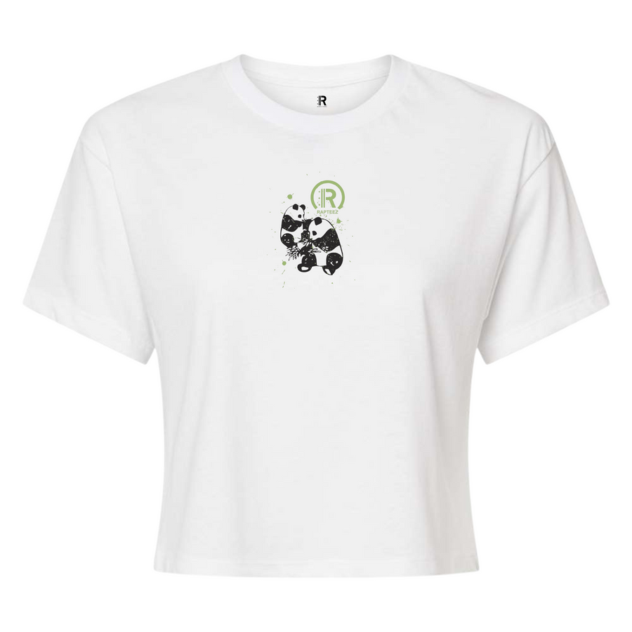 Rapteez Panda Crop Tee | White