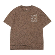 Syced Heavyweight Tee | Brown Leopard