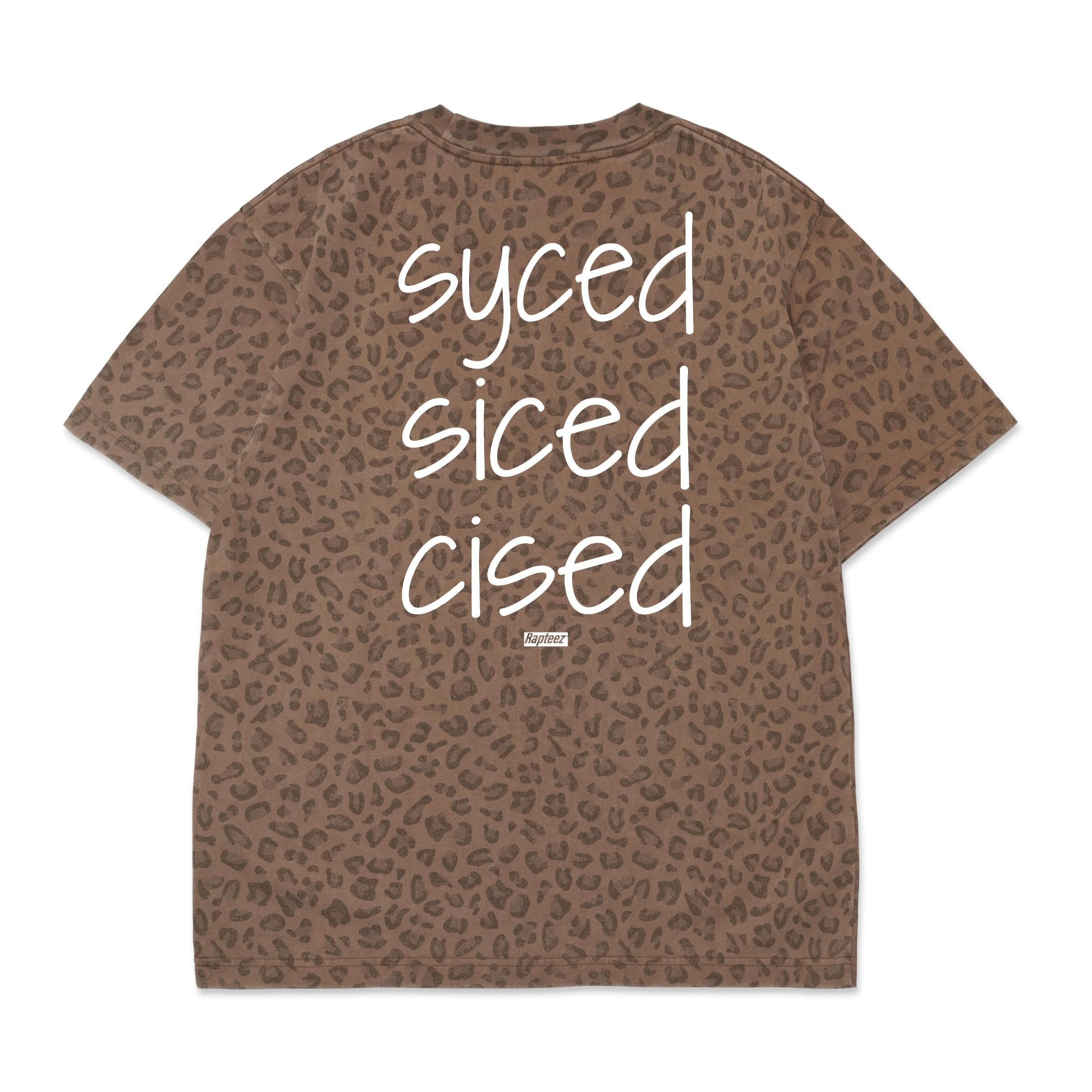 Syced Heavyweight Tee | Brown Leopard