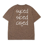 Syced Heavyweight Tee | Brown Leopard