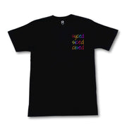 Syced Siced Cised Multicolor Tee | Black