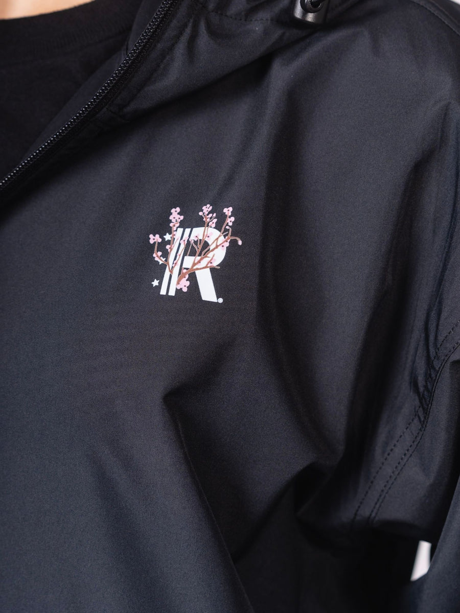 Rapteez® Cherry Blossom Logo Champion® Anorak Jacket | Black