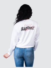 Rapteez® Cherry Blossom Logo L/S Tee | White