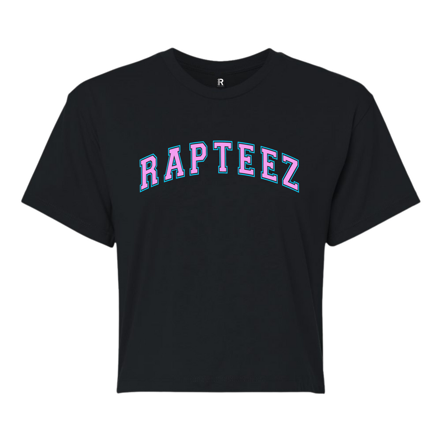 Rapteez Collegiate Crop Tee | Black