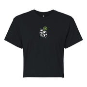 Panda Crop Tee | Black