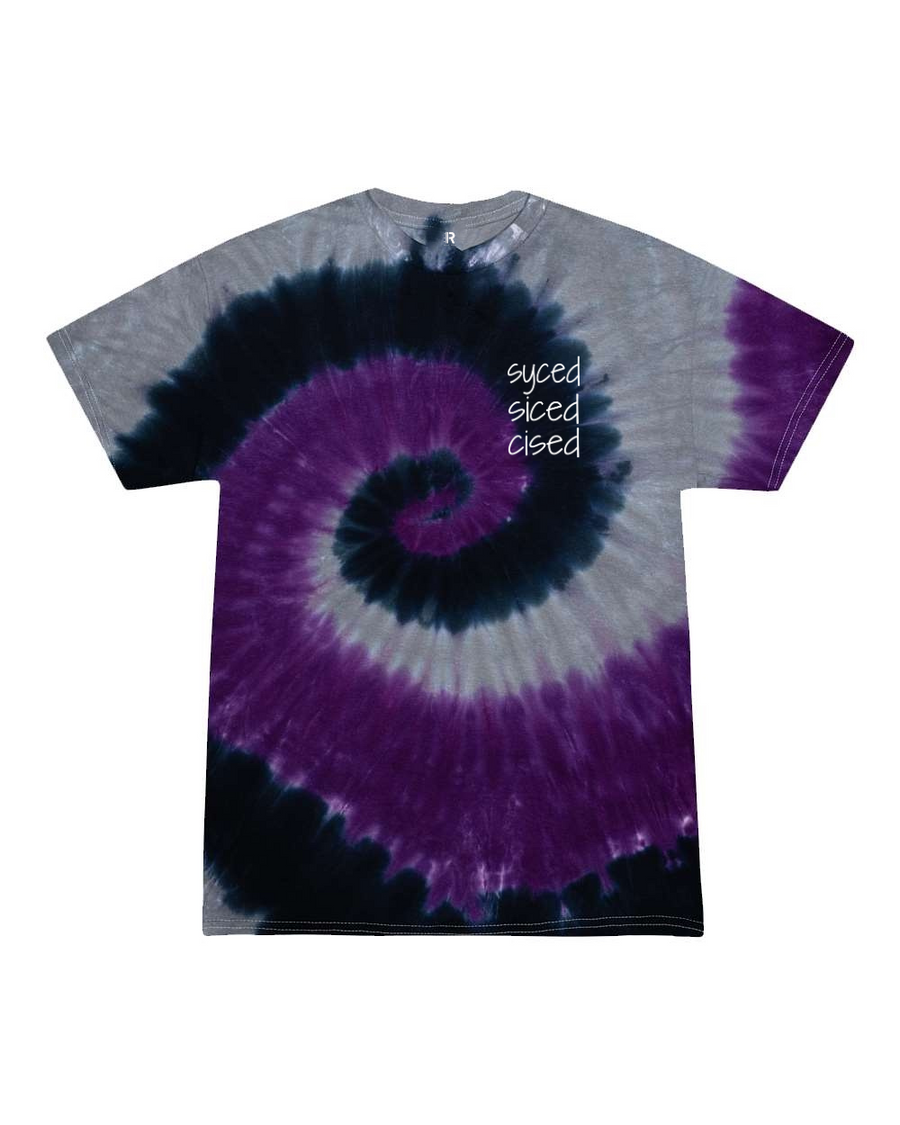 Syced Siced Cised Tie-Dye Tee | Grape