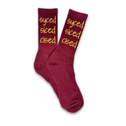 Syced Socks | Burgundy
