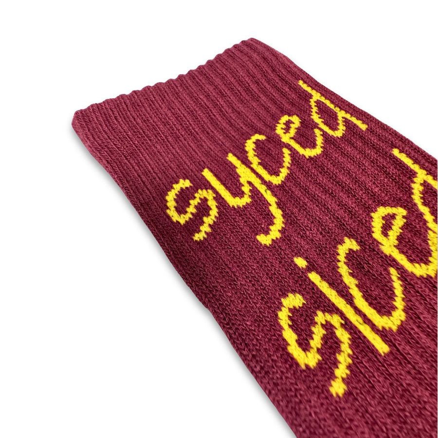 Syced Socks | Burgundy