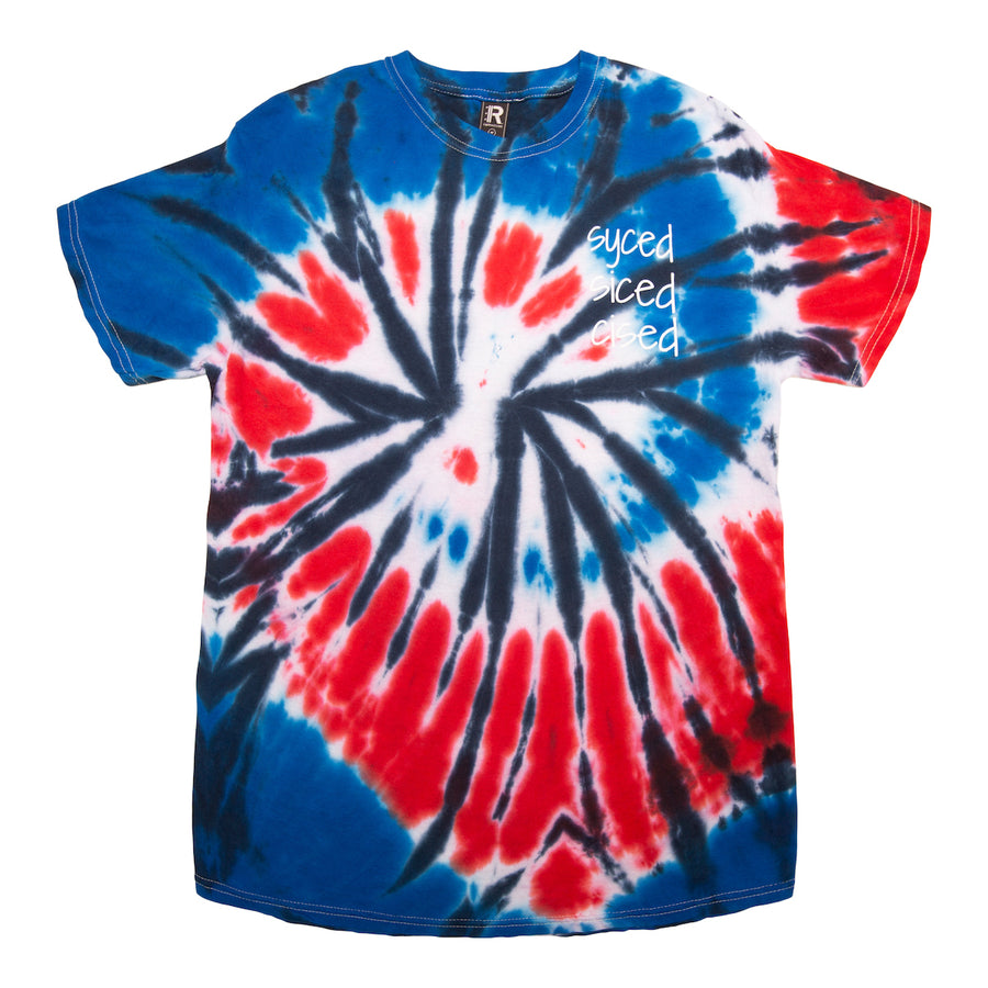 Syced Siced Cised Tie-Dye Tee | Firecracker