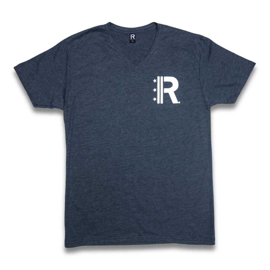 Rapteez® OG Logo V-Neck T-Shirt | Navy