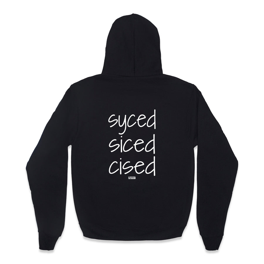 Syced Siced Cised Champion® Hoodie | Black