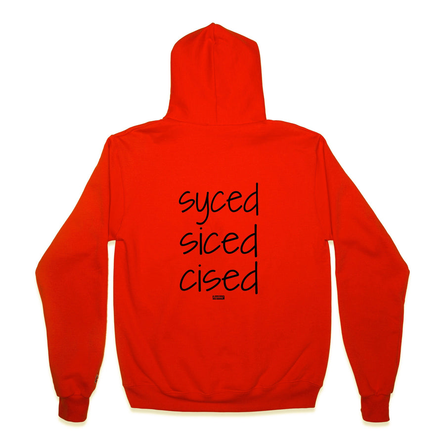 Syced Siced Cised Champion® Hoodie | Orange