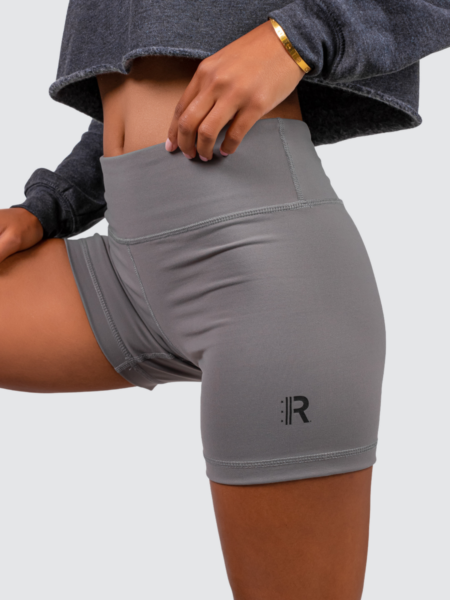 Rapteez® OG Logo Biker Shorts | Grey