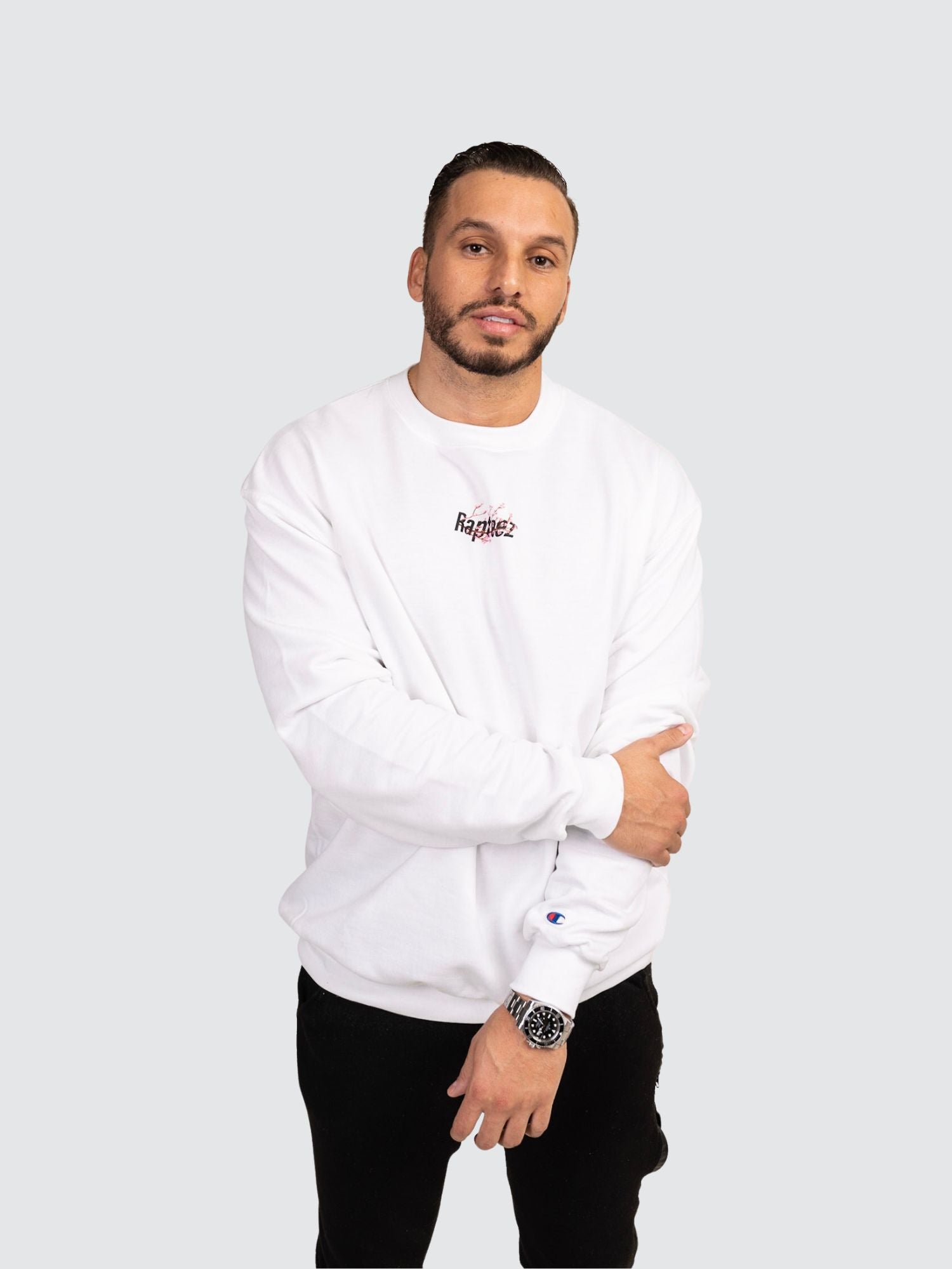 Rapteez® Cherry Blossom Champion® Crewneck | White