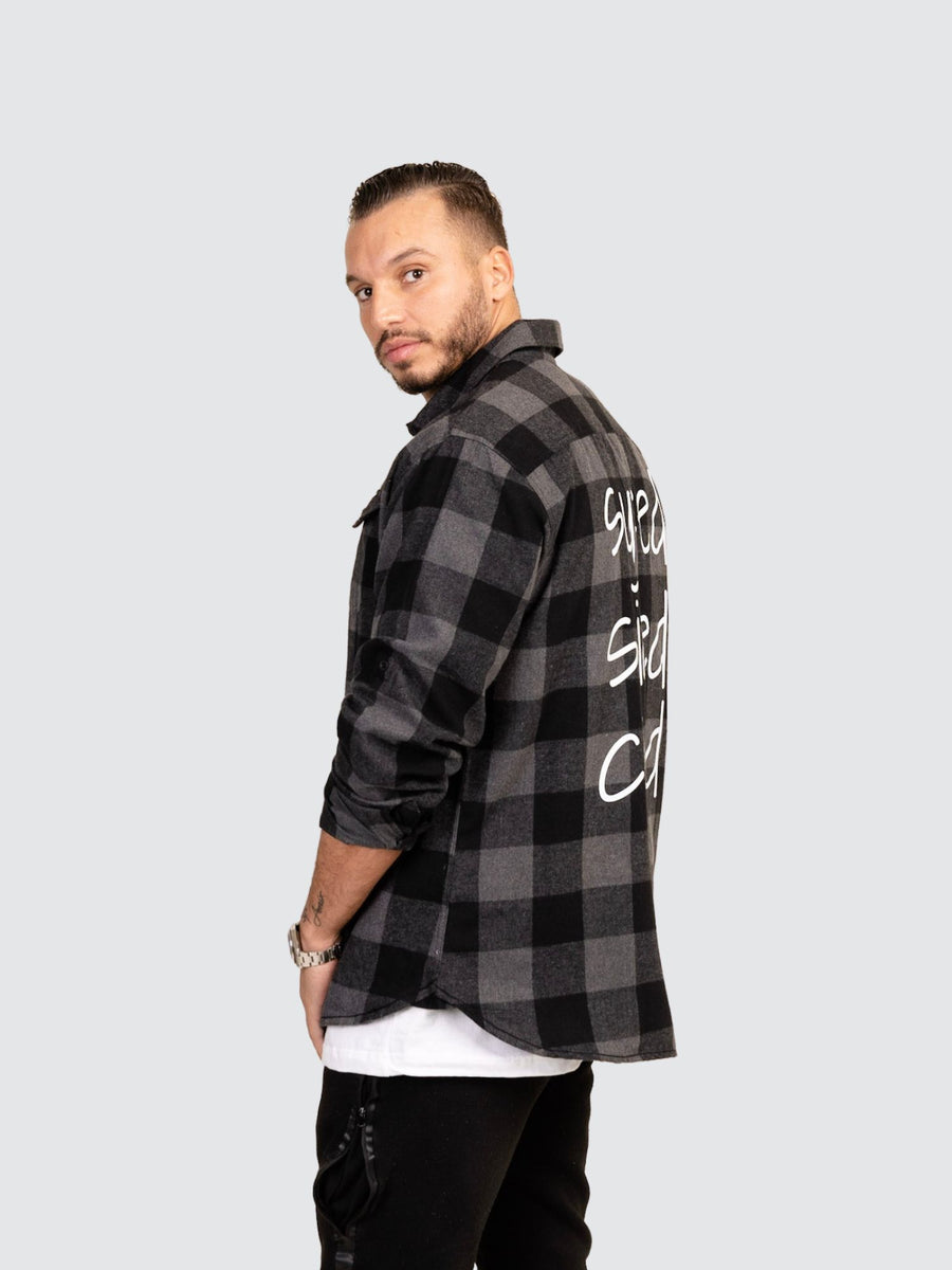 Syced Siced Cised Flannel | Charcoal