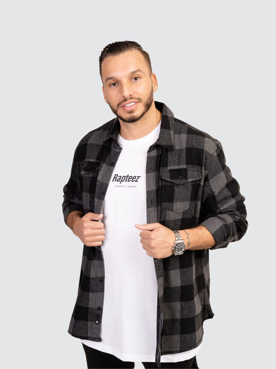 Syced Siced Cised Flannel | Charcoal