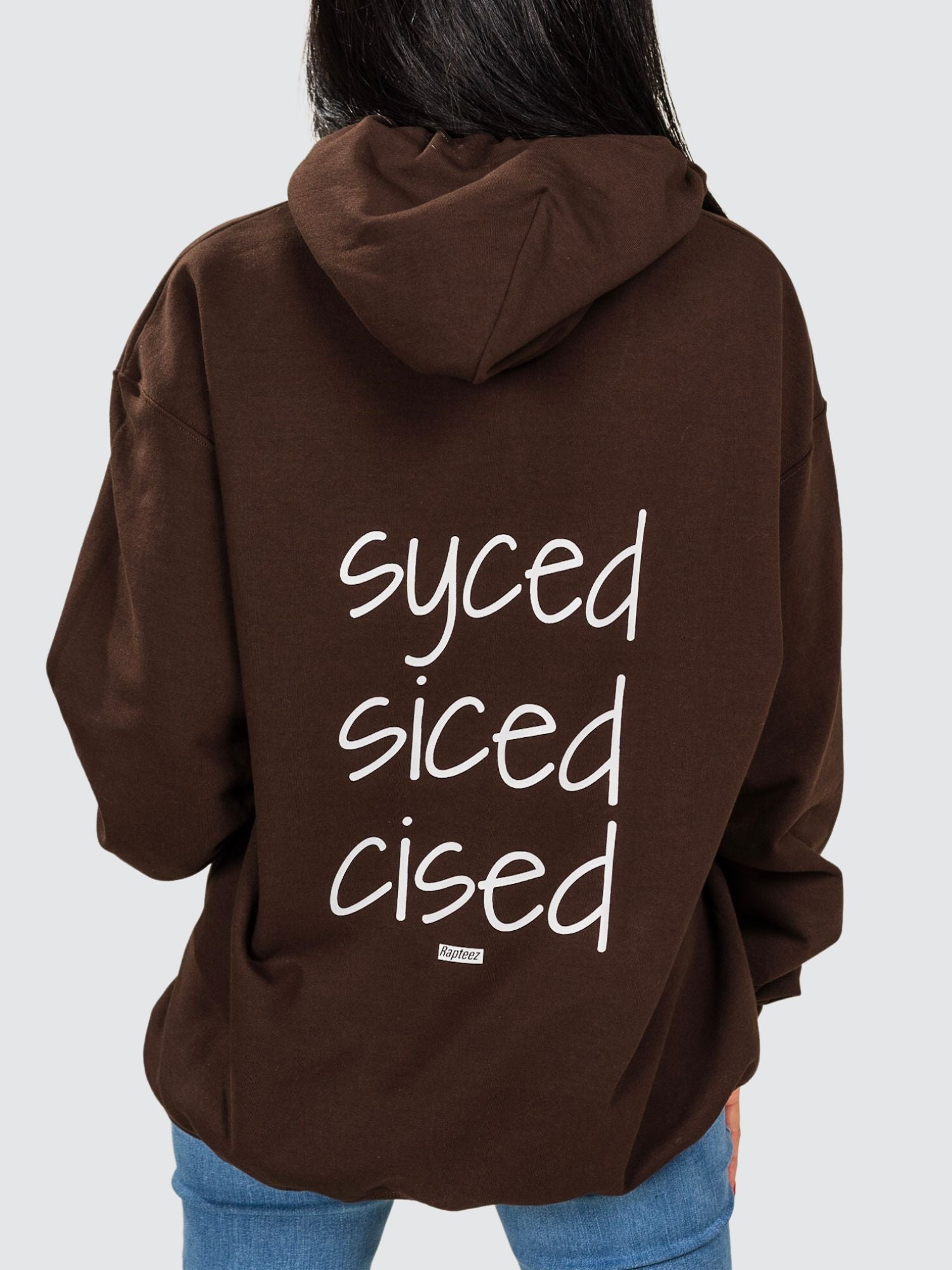 Syced Siced Cised Champion® Hoodie | Chocolate